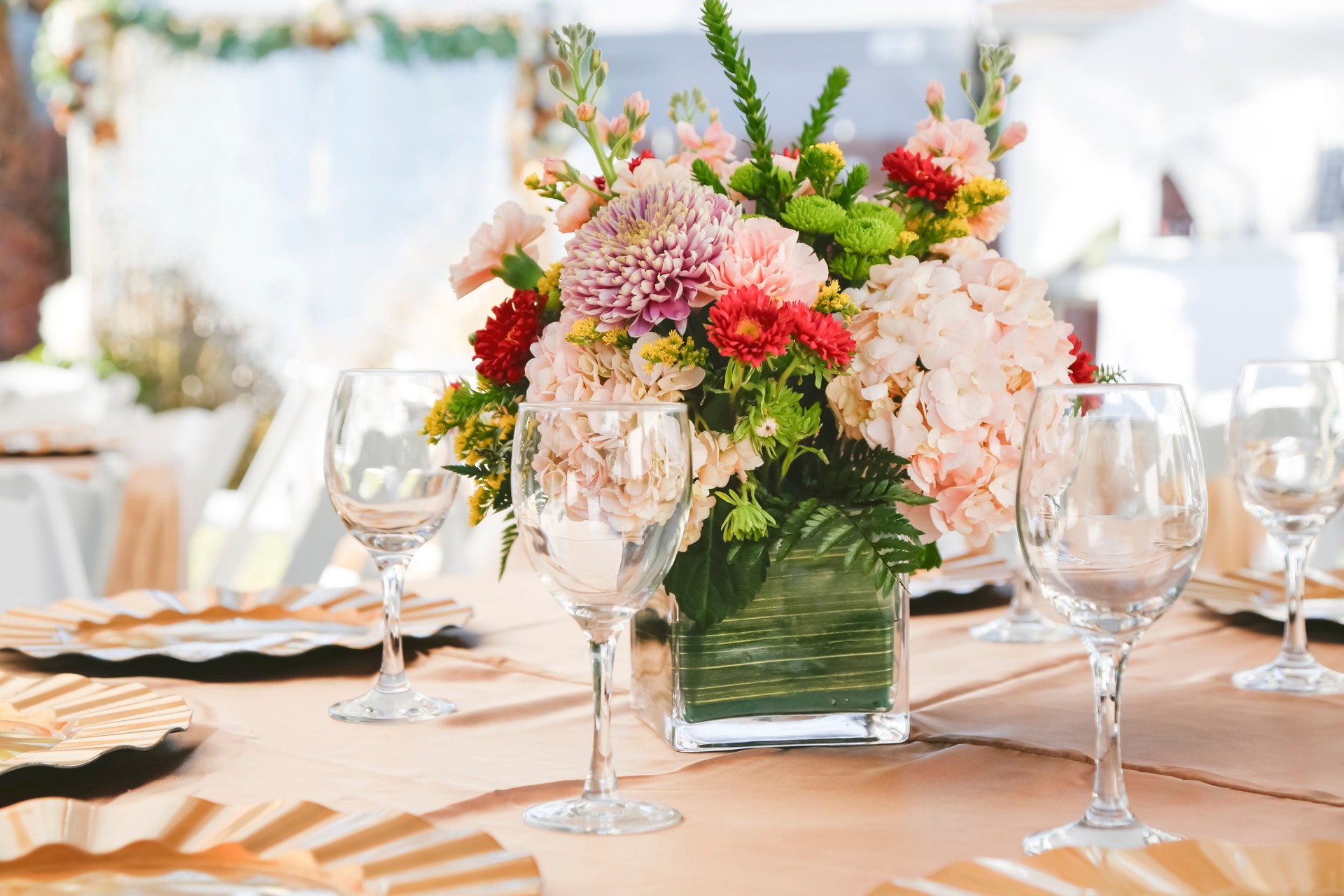 table flower arrangement